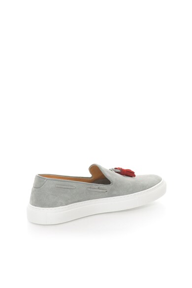 Zee Lane Pantofi slip-on gri de piele intoarsa cu canafi Barbati