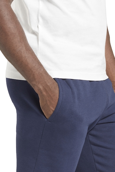 Reebok Pantaloni scurti cu buzunare laterale si logo, pentru antrenament Barbati