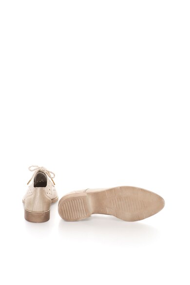 Zee Lane Collection Pantofi auriu deschis de piele cu perforatii Femei