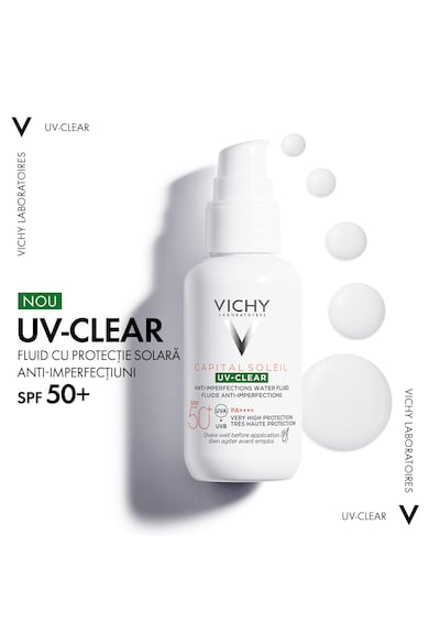 Vichy Capital Soleil UV Clear SPF 50+ Bőrhibák elleni fényvédő, 40ml női
