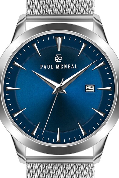 Paul McNeal Кварцов часовник с верижка от неръждаема стомана Мъже