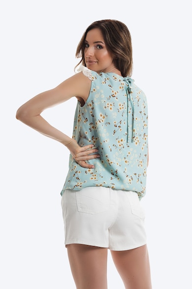 ONIBON FASHION Флорална блуза с къси ръкави Жени