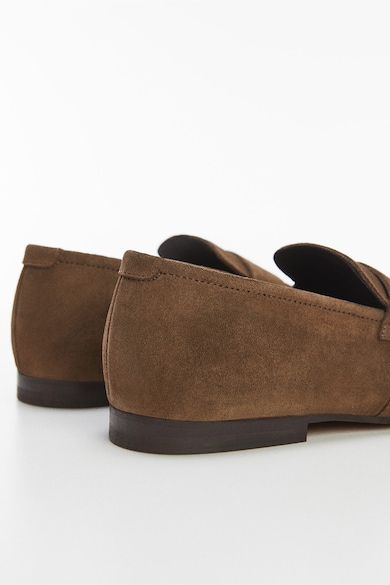 Mango Pantofi loafer din piele intoarsa Soft Barbati