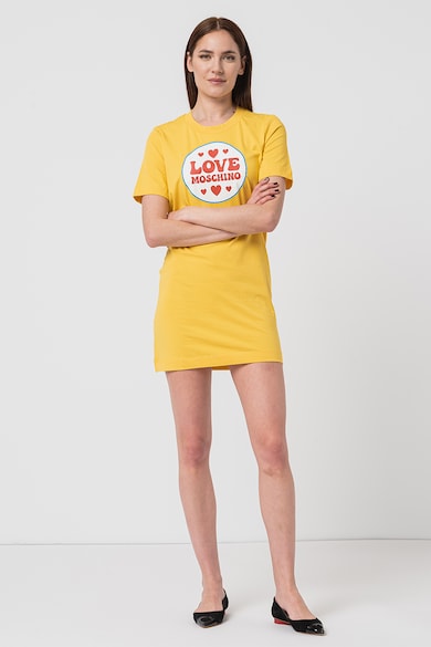 Love Moschino Рокля тип тениска с лого Жени