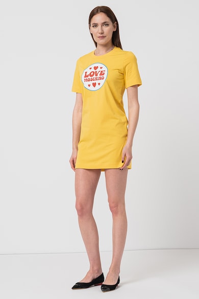 Love Moschino Рокля тип тениска с лого Жени