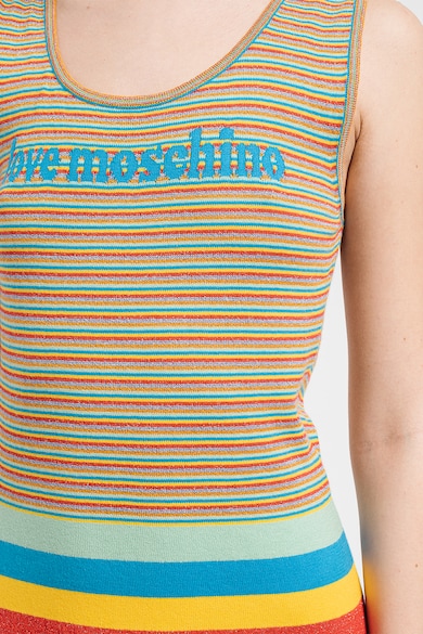 Love Moschino Csíkos kötött ruha női