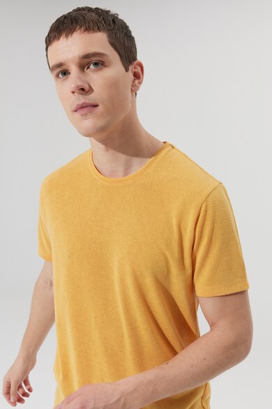 AC&Co Kerek nyakú szűk fazonú egyszínű póló férfi