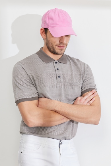 AC&Co Galléros póló kontrasztos szegélyekkel férfi
