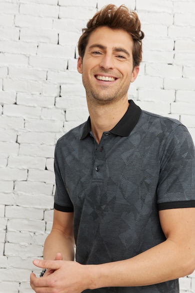 AC&Co Galléros póló mintával férfi