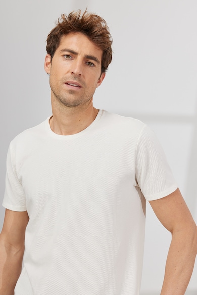 AC&Co Kerek nyakú szűk fazonú modáltartalmú póló férfi