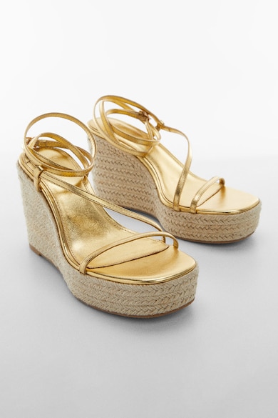 Mango Sandale-espadrile cu talpa wedge Ficus Femei