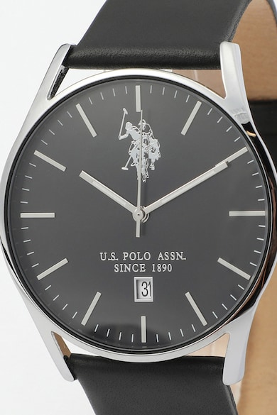 U.S. Polo Assn. Часовник с кожена каишка Мъже