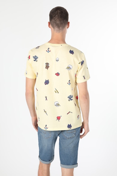 COLIN'S Памучна тениска с фигурална щампа Мъже