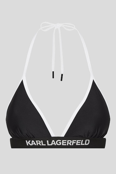 Karl Lagerfeld Egyszínű háromszög fazonú fürdőruhafelső női