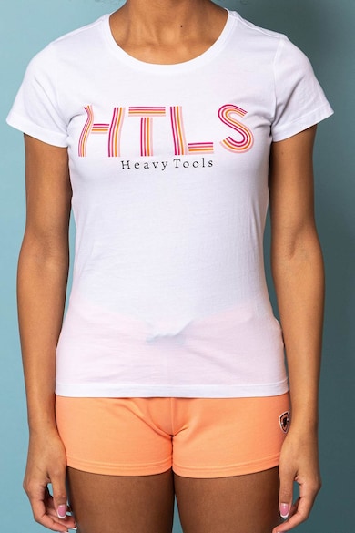 Heavy Tools Тениска Mushy с лого и овално деколте Жени
