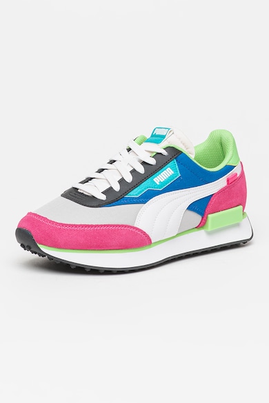Puma Унисекс спортни обувки Future Rider с цветен блок и велур Жени