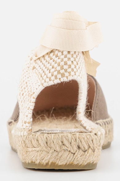 Manebi Nyersbőr espadrille cipő fonott jutarátétekkel női