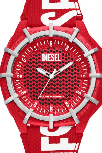 Diesel Кварцов часовник с каишка с лого Мъже