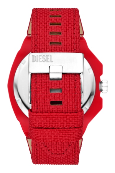 Diesel Кварцов часовник с каишка с лого Мъже