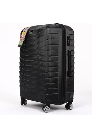 PAUSE Gurulós bőrönd texturált dizájnnal férfi