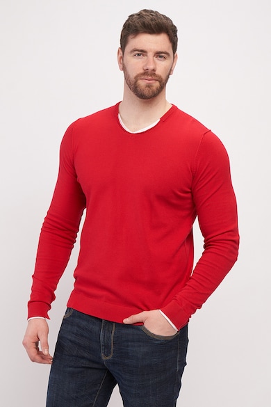 Timeout Фино плетен пуловер с памук Мъже