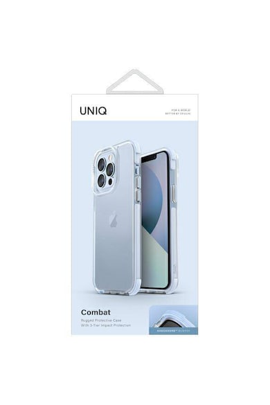 uniq Husa de protectie  Combat pentru iPhone 13 Pro /13, Arctic Blue Femei