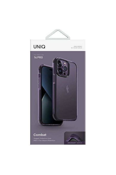 uniq Husa de protectie  Combat pentru iPhone 14 Pro, Fig Purple Femei