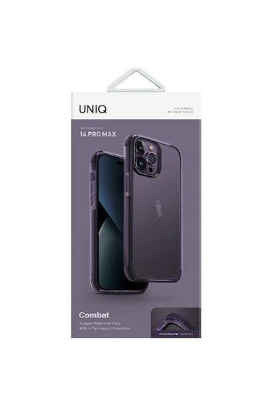 uniq Husa de protectie  Combat pentru iPhone 14 Pro Max, Fig Purple Femei