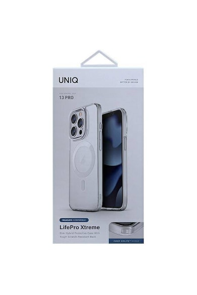 uniq Husa de protectie  LifePro Xtreme MagSafe pentru iPhone 13 Pro /13, Crystal Clear Femei