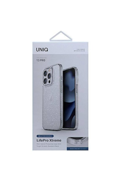 uniq Husa de protectie  LifePro Xtreme pentru iPhone 13 Pro / 13, Tinsel Lucent Femei