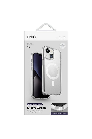 uniq Husa de protectie  LifePro Xtreme Magclick pentru iPhone 14, Frost Clear Femei