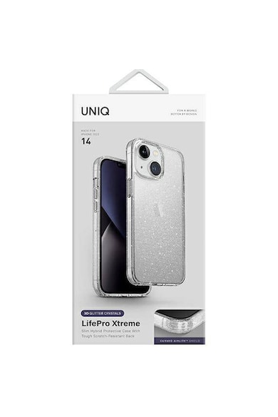 uniq Husa de protectie  LifePro Xtreme pentru iPhone 14, Tinsel Lucent Femei