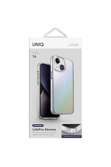 uniq Husa de protectie  LifePro Xtreme pentru iPhone 14, Opal/Iridescent Femei
