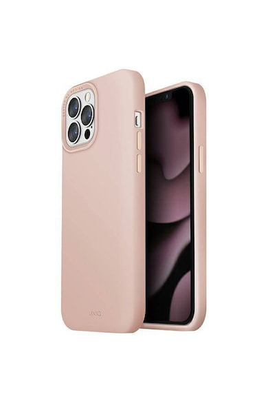 uniq Husa de protectie  Lino Hue Magclick pentru iPhone 13 Pro Max, Blush Pink Femei