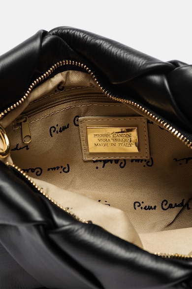 Pierre Cardin Keresztpántos bőrtáska fonott dizájnnal női