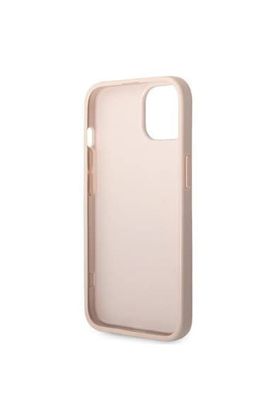 GUESS Husa de protectie  cu logo metalic PU 4G pentru iPhone 14 Plus, Roz Femei