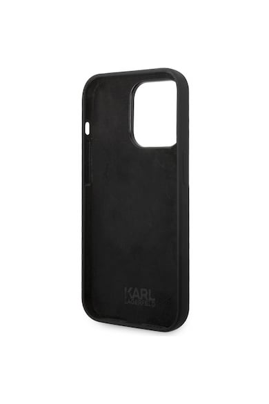 Karl Lagerfeld Husa de protectie  si Choupette silicon lichid pentru iPhone 14 Pro Max, Negru Barbati