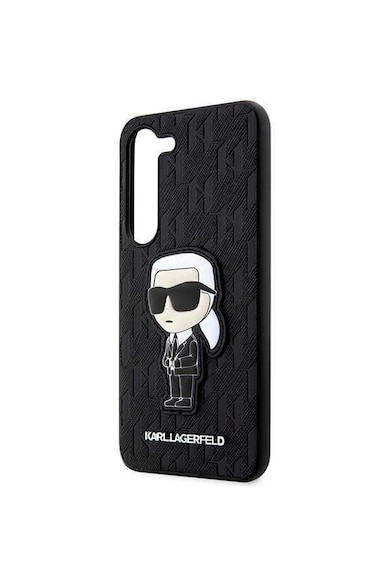 Karl Lagerfeld Husa de protectie  Saffiano Monogram Ikonik pentru Samsung Galaxy S23, Negru Barbati