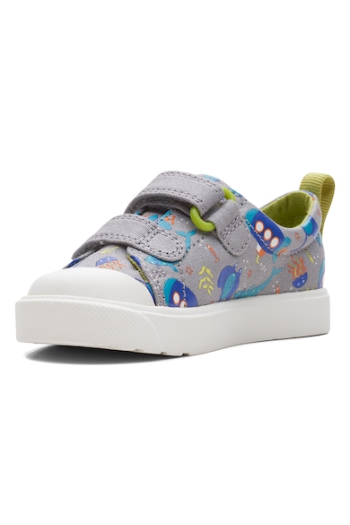 Clarks Tenisi cu velcro City Bright Baieti