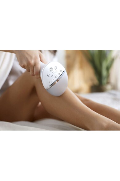 Philips Epilator IPL  Lumea Prestige BRI953/00, Senzor Smartskin, utilizare cu sau fara fir, 250.000 impusuri, accesoriu corp, fata si precizie, Gri/Alb Femei