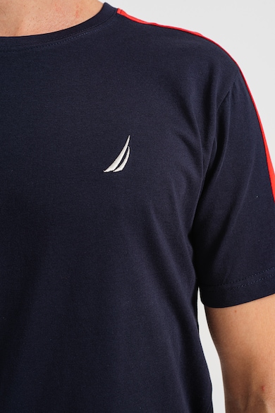 Nautica Памучна тениска Newton с дизайн с цветен блок Мъже