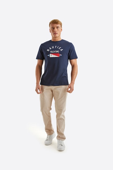 Nautica Памучна тениска Levi със стандартна кройка Мъже