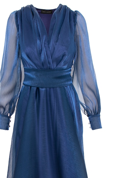 Acob à porter Разкроена рокля с прозрачни ръкави Жени