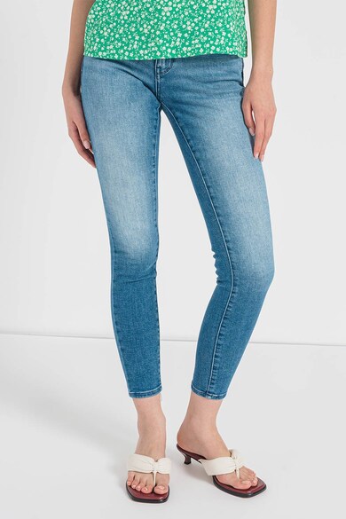 Only Koptatott hatású skinny fit crop farmernadrág női