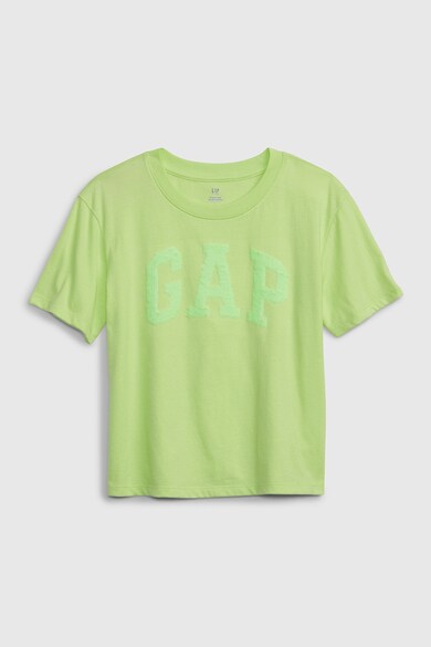 GAP Tricou de bumbac organic cu logo din paiete Fete