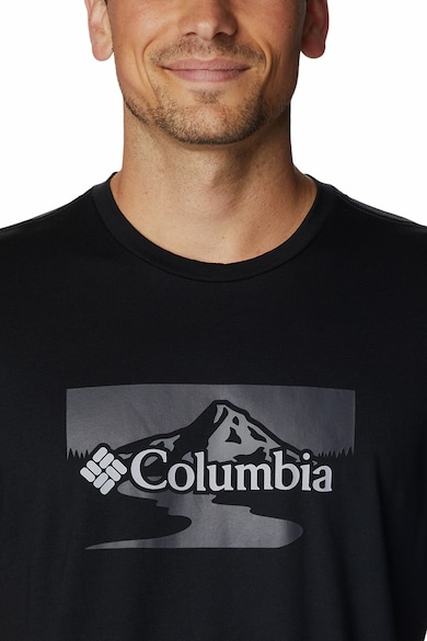 Columbia Tricou de bumbac organic cu imprimeu grafic si logo Path Lake Barbati