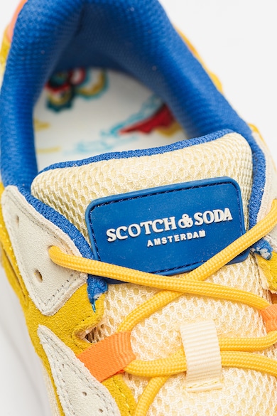 Scotch & Soda Спортни обувки Cassius с велур и цветен блок Мъже
