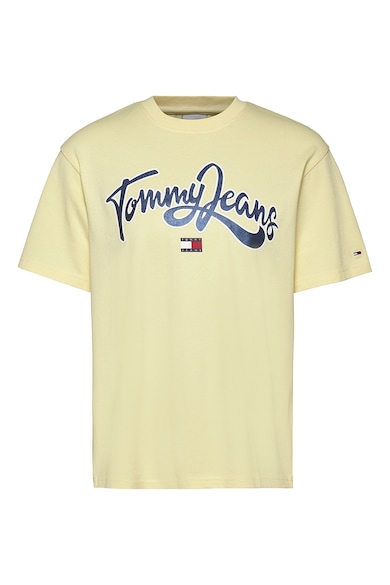 Tommy Jeans Bő fazonú organikuspamut póló logómintával női