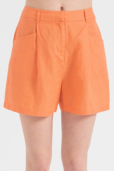 United Colors of Benetton Ленен къс панталон с висока талия Жени