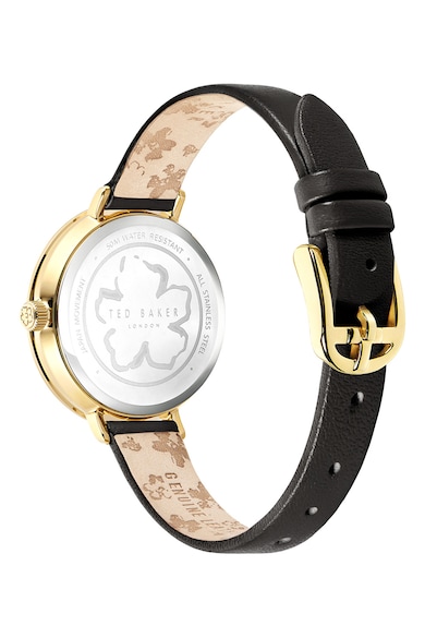 Ted Baker Ceas quartz cu o curea de piele si logo pe cadran Femei